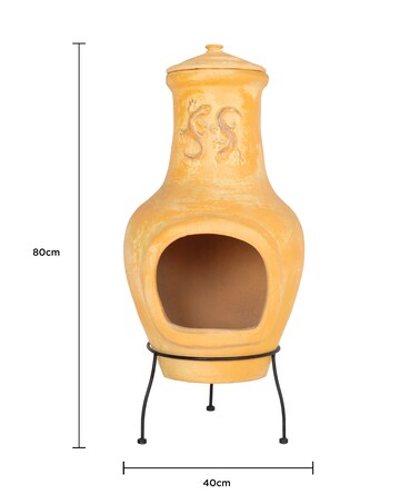 Charles Bentley Snug Malaga Clay Chiminea
