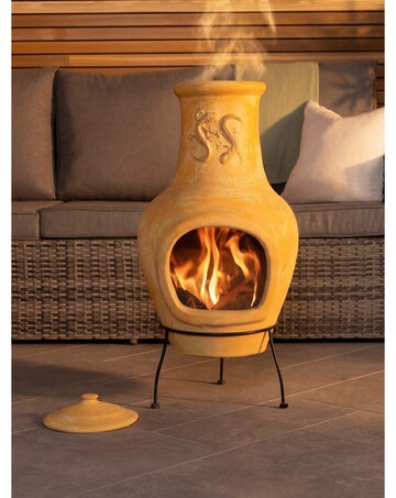 Charles Bentley Snug Malaga Clay Chiminea