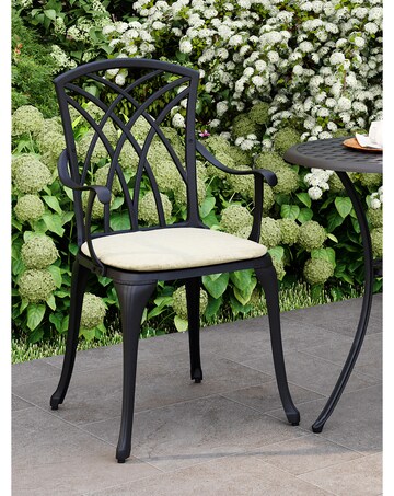Charles Bentley Cast Aluminium Bistro Table And Chairs Set