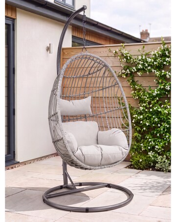 Charles Bentley Egg Shaped Rattan Swing Chair