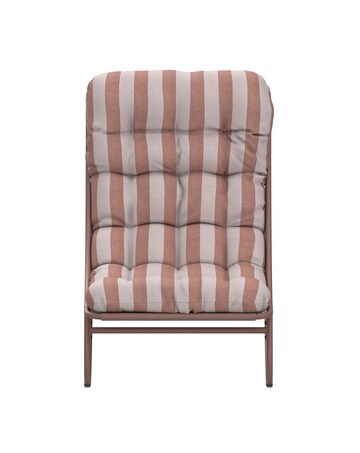 Charles Bentley Porto Relaxing Terracotta Stripe Rocking Chair