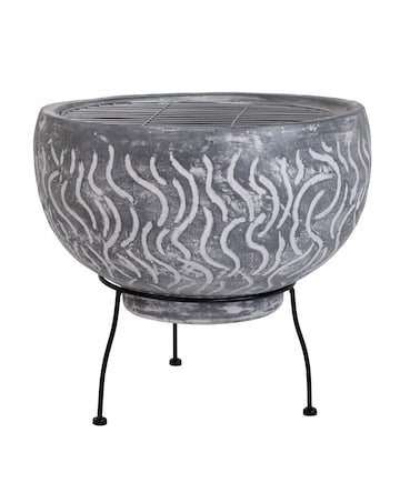 Charles Bentley Snug Toledo Clay BBQ Firepit with Grill