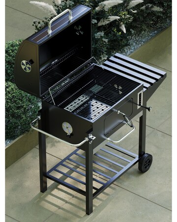 Charles Bentley Ottimo American Grill Charcoal Height Adjustable Barbeque