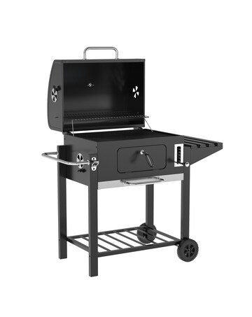 Charles Bentley Ottimo American Grill Charcoal Height Adjustable Barbeque