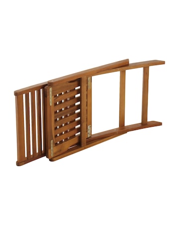 Charles Bentley Pair of FSC Wooden Foldable Chairs