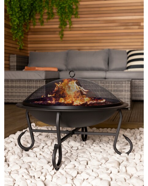 Charles Bentley Snug Alicante Steel Fire Pit