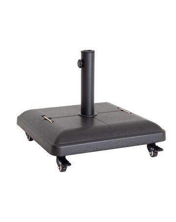 Charles Bentley Square Concrete Parasol Base with Wheels