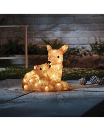 InLit Ice Doe & Fawn