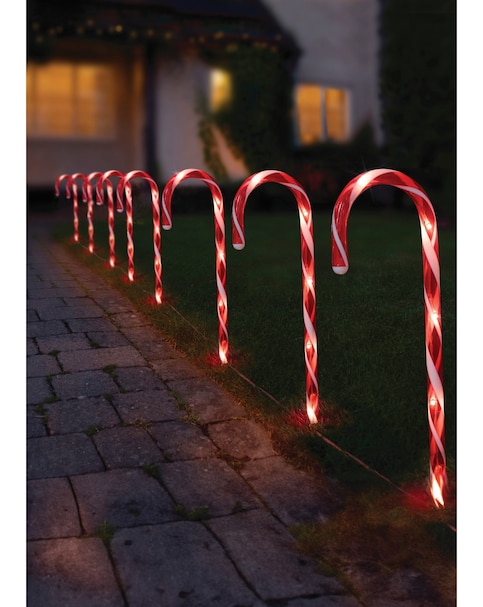 New In - Large CandyCane Stakes - Set of 8