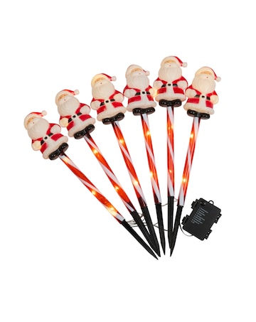 SantaDecor Stakes - Set of 6