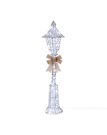 GlitterTwist Silver Lamp Post 150cm LV