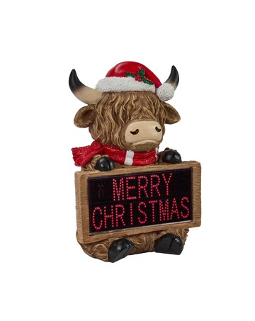 Highland Cow Merry Christmas