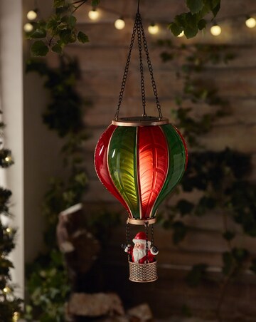 Santa Flaming Balloon - XL