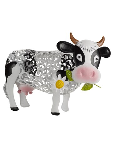 Solar Silhouette Daisy Cow