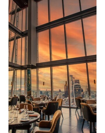 Three Course Sunset Experience for Two at Aqua Shard, London E-Voucher