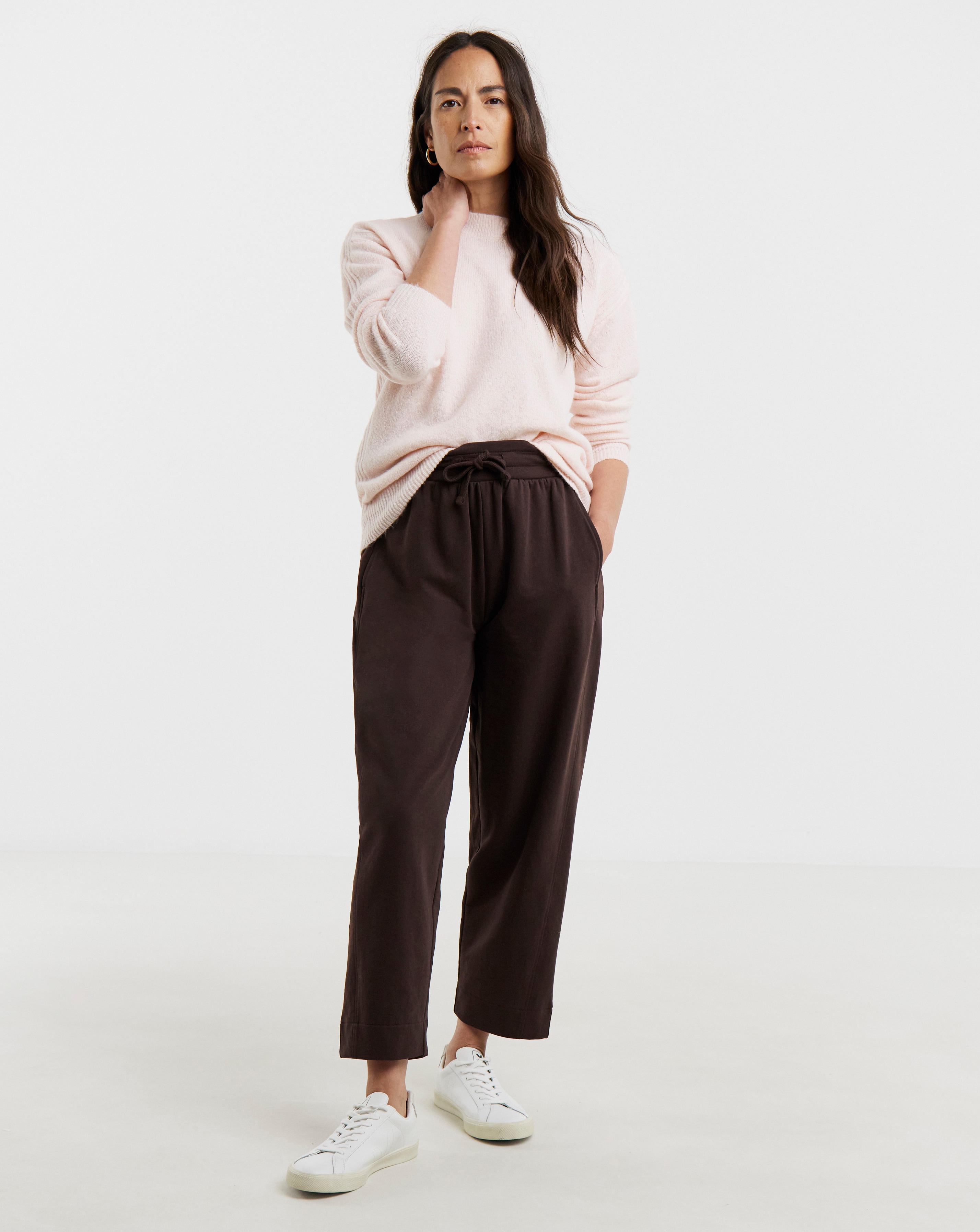 Barrel Leg Jersey Trouser