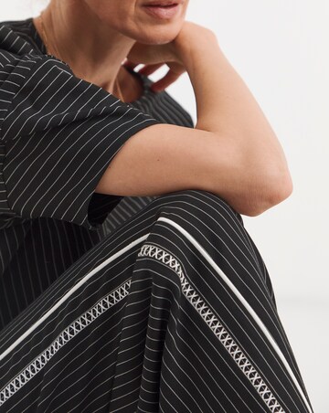 Stripe Trouser With Side Panel