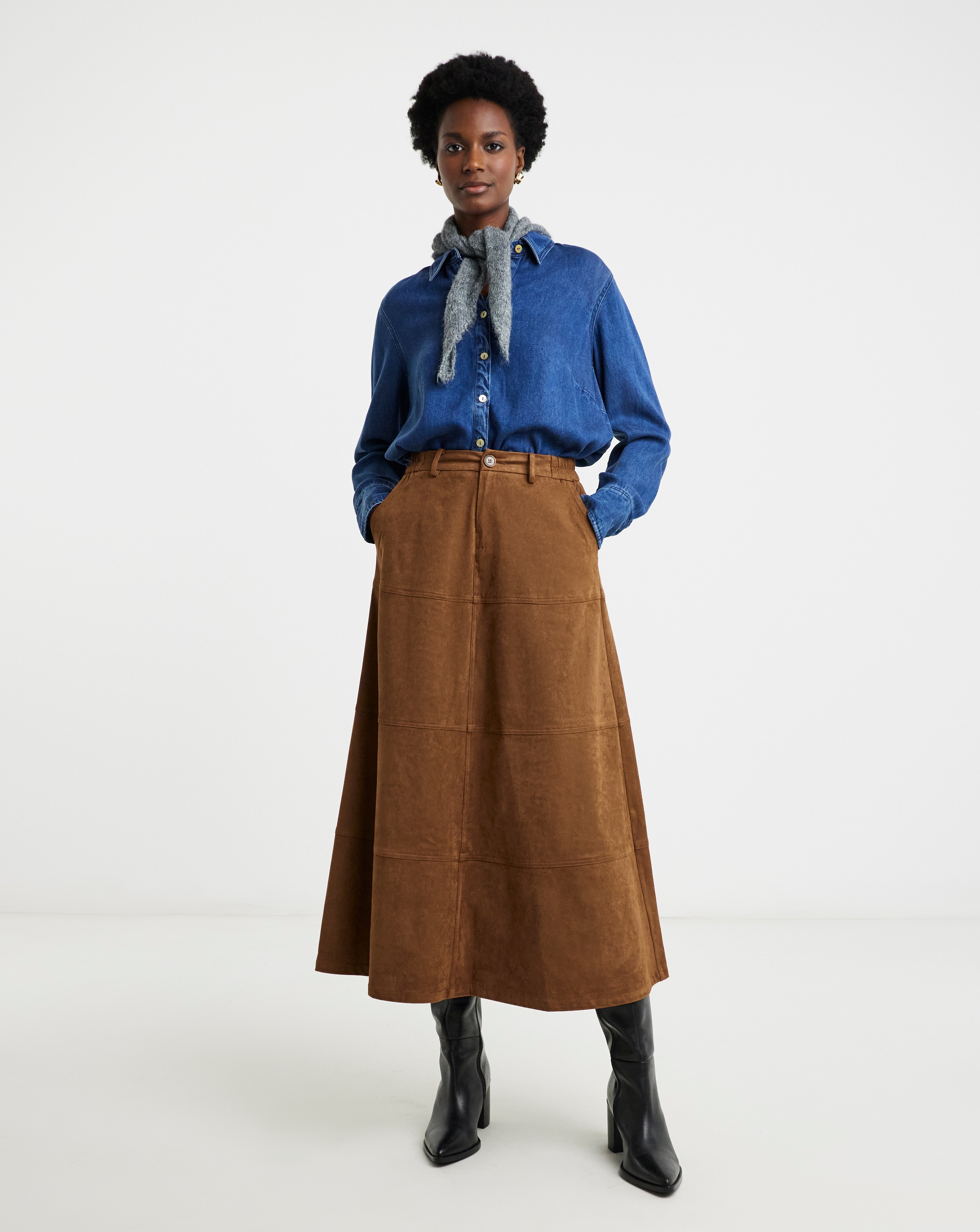 Suedette Skirt
