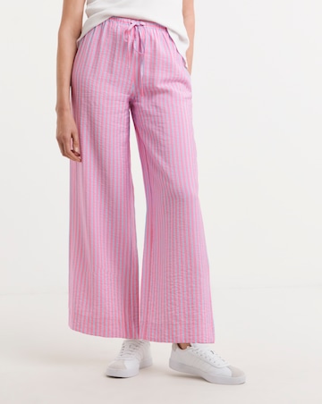 Stripe Wide Leg Trouser