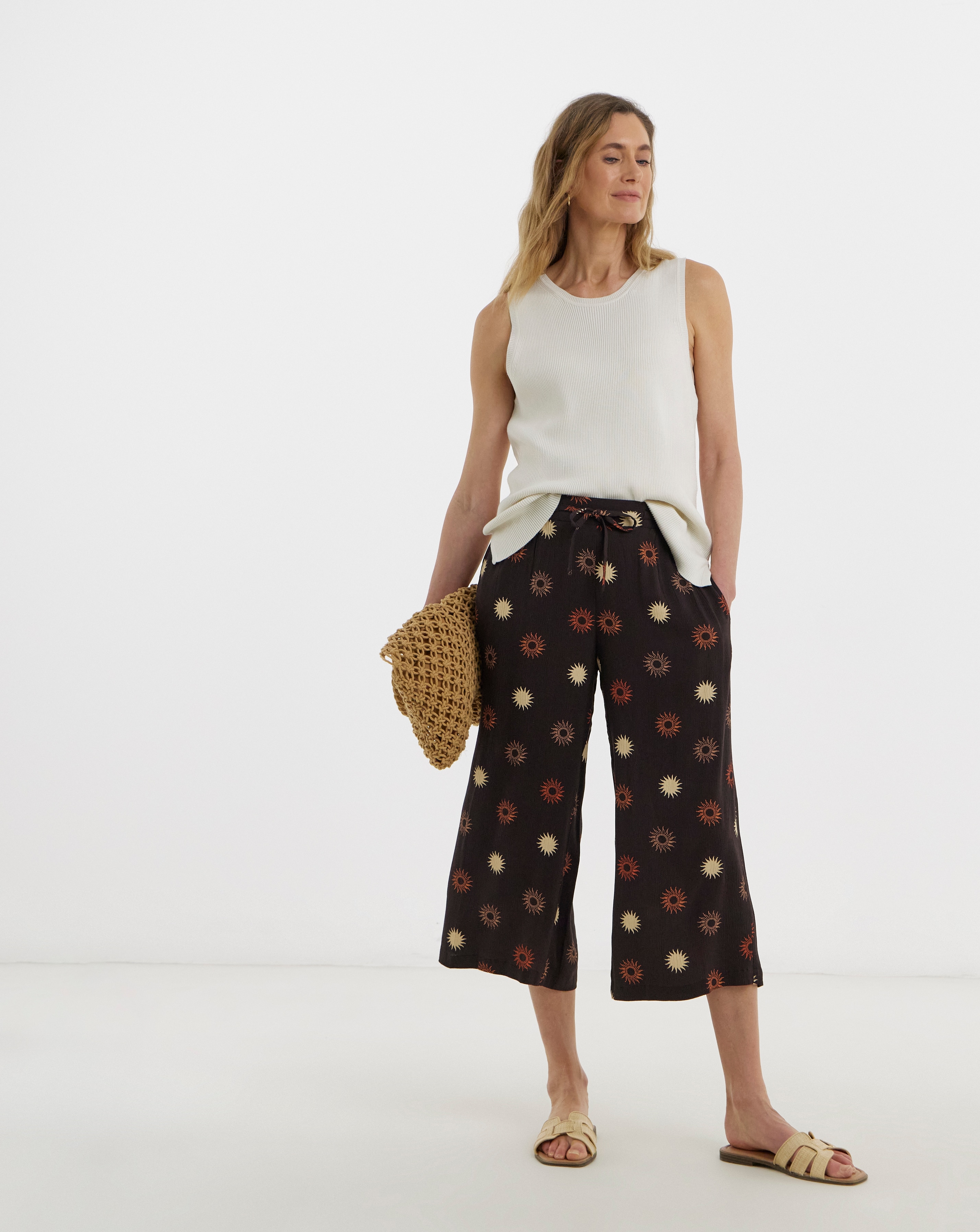 New In - Viscose Crinkle Culotte