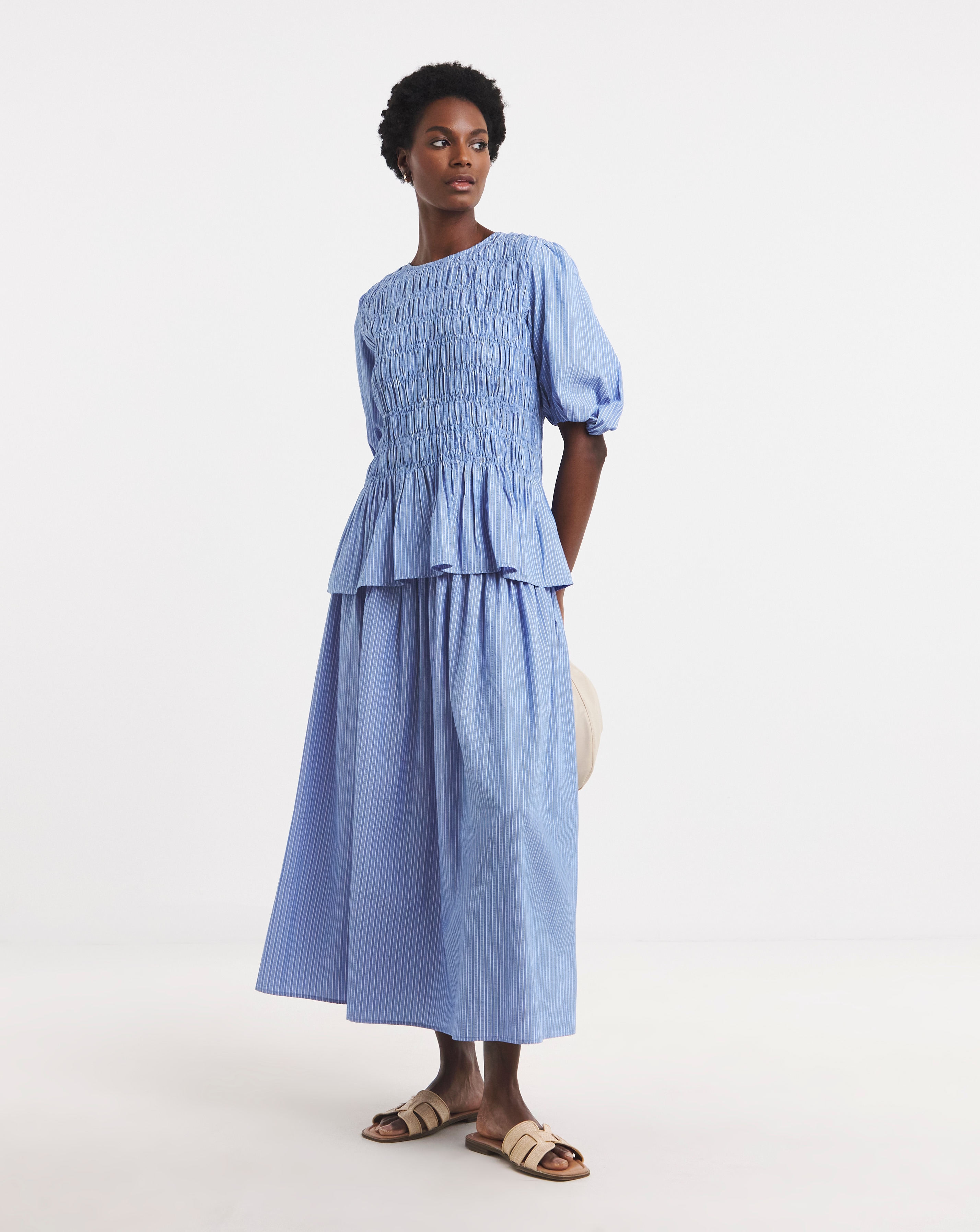 New In - Shirred Waist Skirt