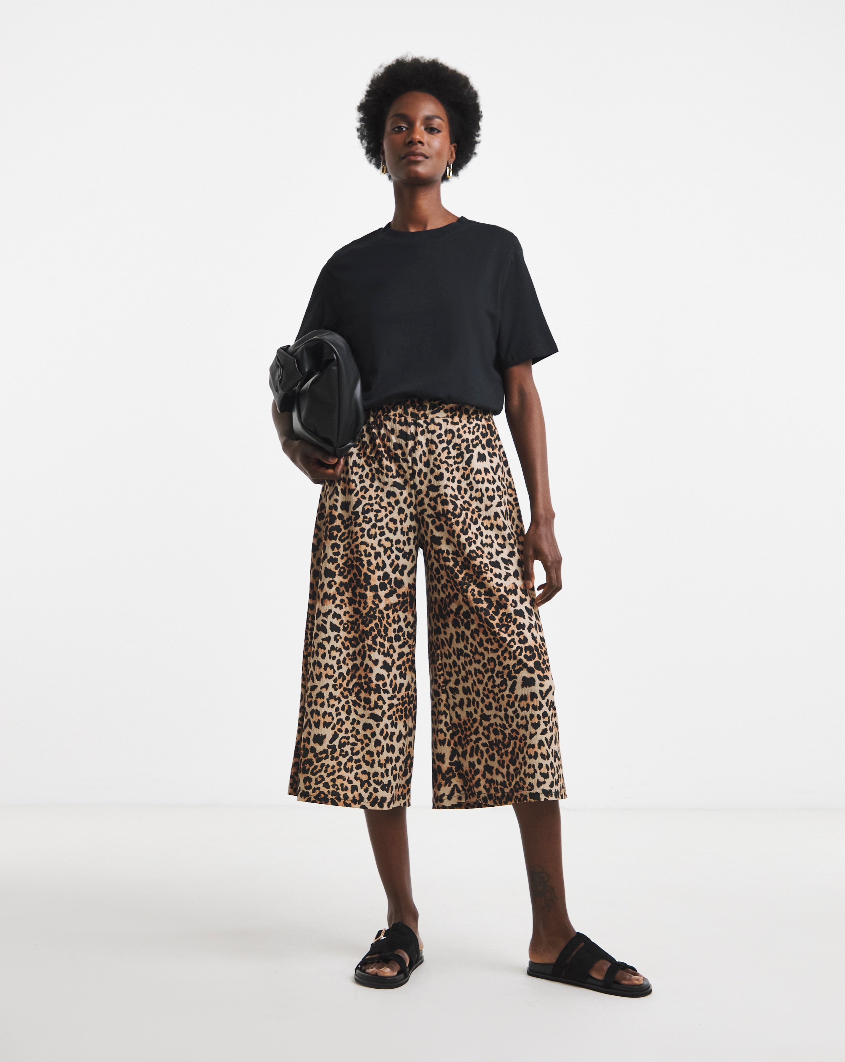 New In - Leopard Jersey Culotte
