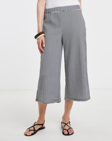 Gingham Jersey Culotte