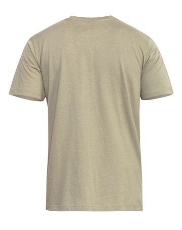 D555 Big & Tall Flyers Premium Weight Combed Cotton Crew Neck T-Shirt - Khaki