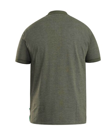 D555 Big & Tall Grant Fully Combed Pique Polo Shirt with Pocket - Khaki