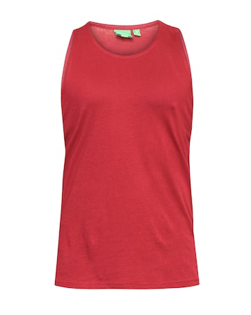 D555 Big & Tall Fabio Classic Fit Muscle Vest - Red