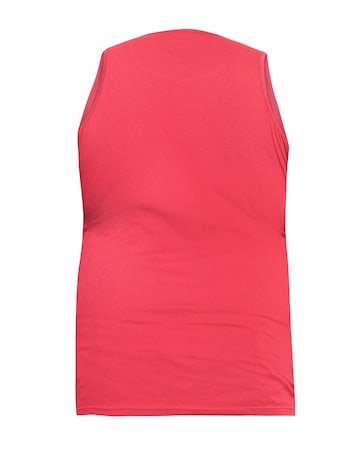 D555 Big & Tall Fabio Classic Fit Muscle Vest - Red