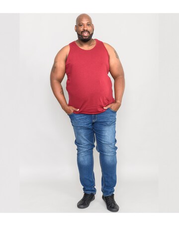 D555 Big & Tall Fabio Classic Fit Muscle Vest - Red