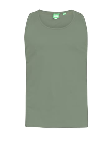 D555 Big & Tall Fabio Classic Fit Muscle Vest - Khaki
