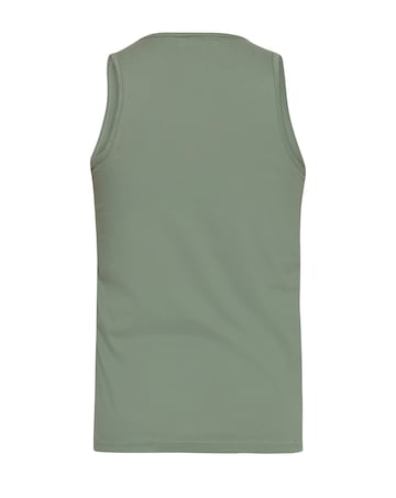 D555 Big & Tall Fabio Classic Fit Muscle Vest - Khaki