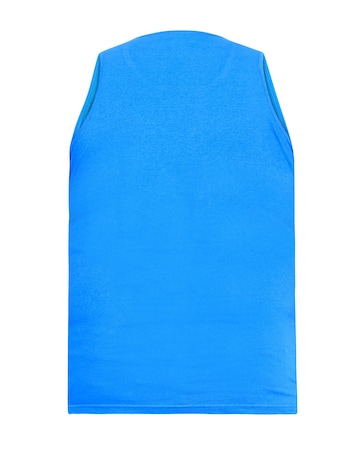 D555 Big & Tall Fabio Classic Fit Muscle Vest - Blue