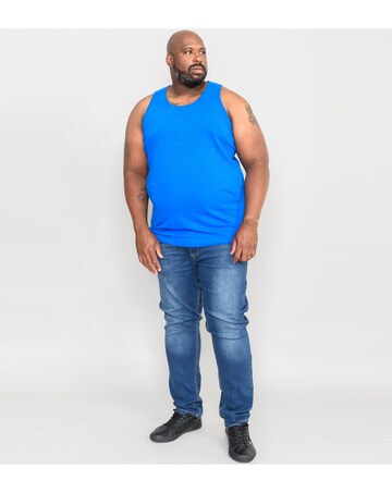 D555 Big & Tall Fabio Classic Fit Muscle Vest - Blue
