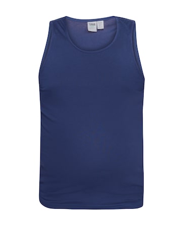 D555 Big & Tall Fabio Classic Fit Muscle Vest - Navy