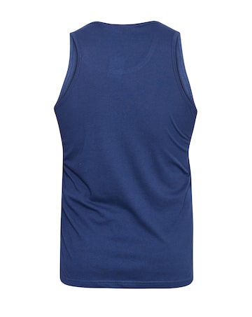 D555 Big & Tall Fabio Classic Fit Muscle Vest - Navy
