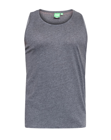 D555 Big & Tall Fabio Classic Fit Muscle Vest - Charcoal