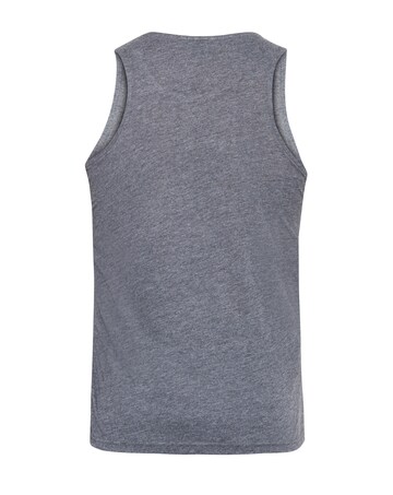 D555 Big & Tall Fabio Classic Fit Muscle Vest - Charcoal