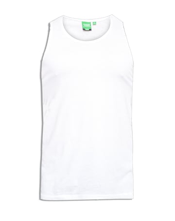 D555 Big & Tall Fabio Classic Fit Muscle Vest - White