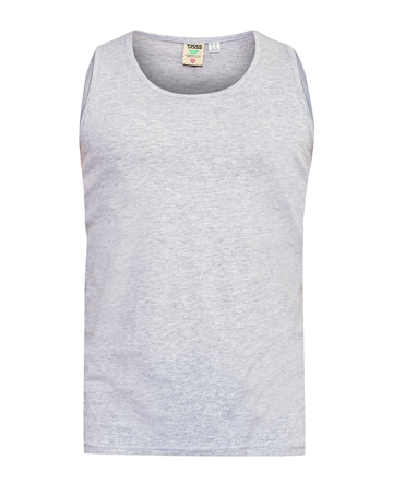 D555 Big & Tall Fabio Classic Fit Muscle Vest - Grey
