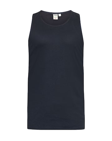 D555 Big & Tall Fabio Classic Fit Muscle Vest - Black