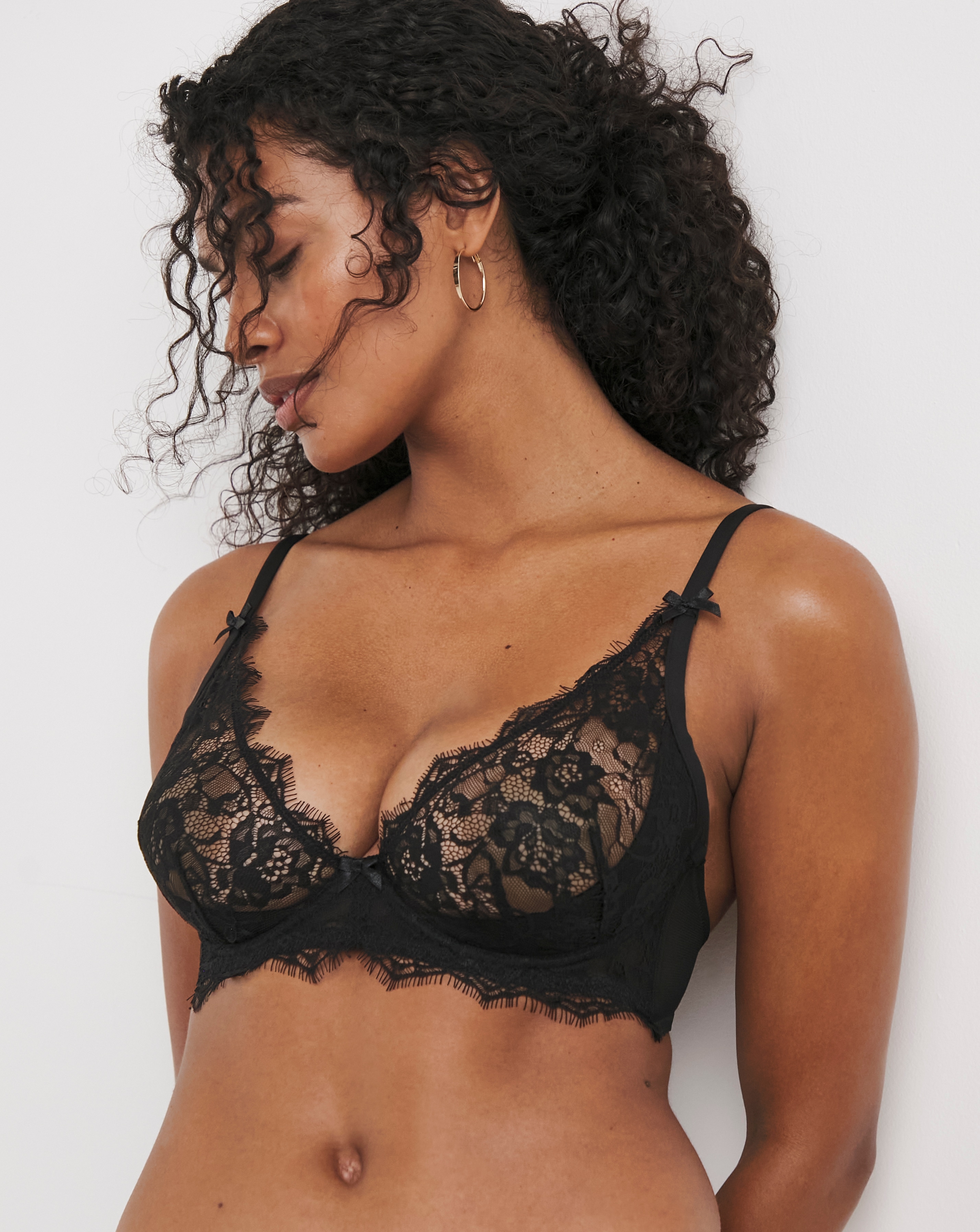 Figleaves Pulse Lace Plunge Bra B-G