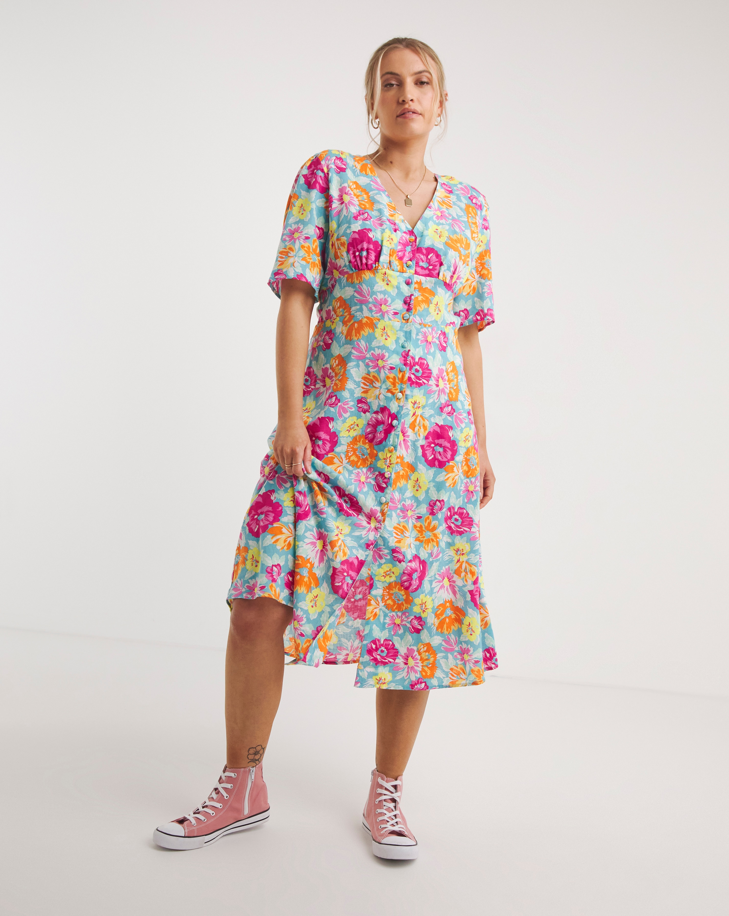Nobody's Child Alexa Midi Dress