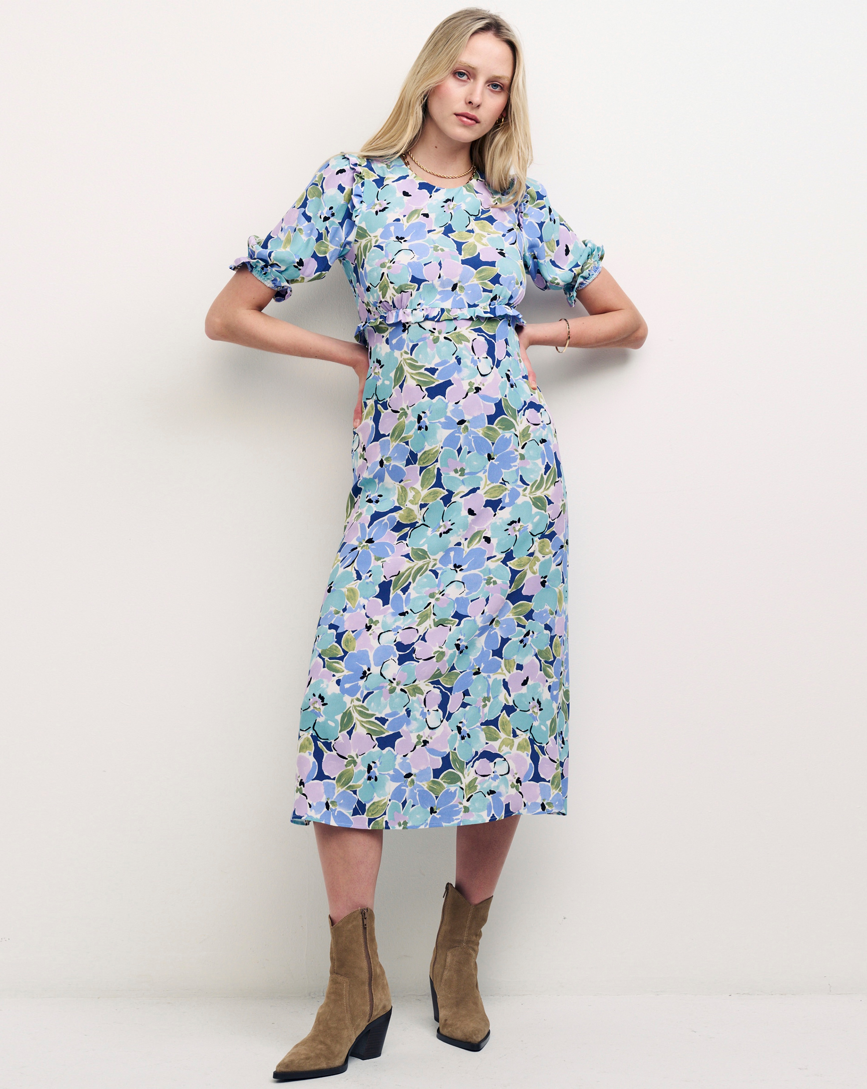 Nobody's Child Felicia Floral Midi Dress