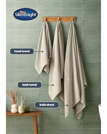 Silentnight Popcorn Waffle 6 Piece Towel Bale