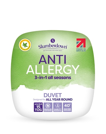 Slumberdown Anti Allergy All Seasons 15 Tog Duvet