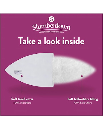 Slumberdown Feels Like Down Medium Support 4 Pack Pillows