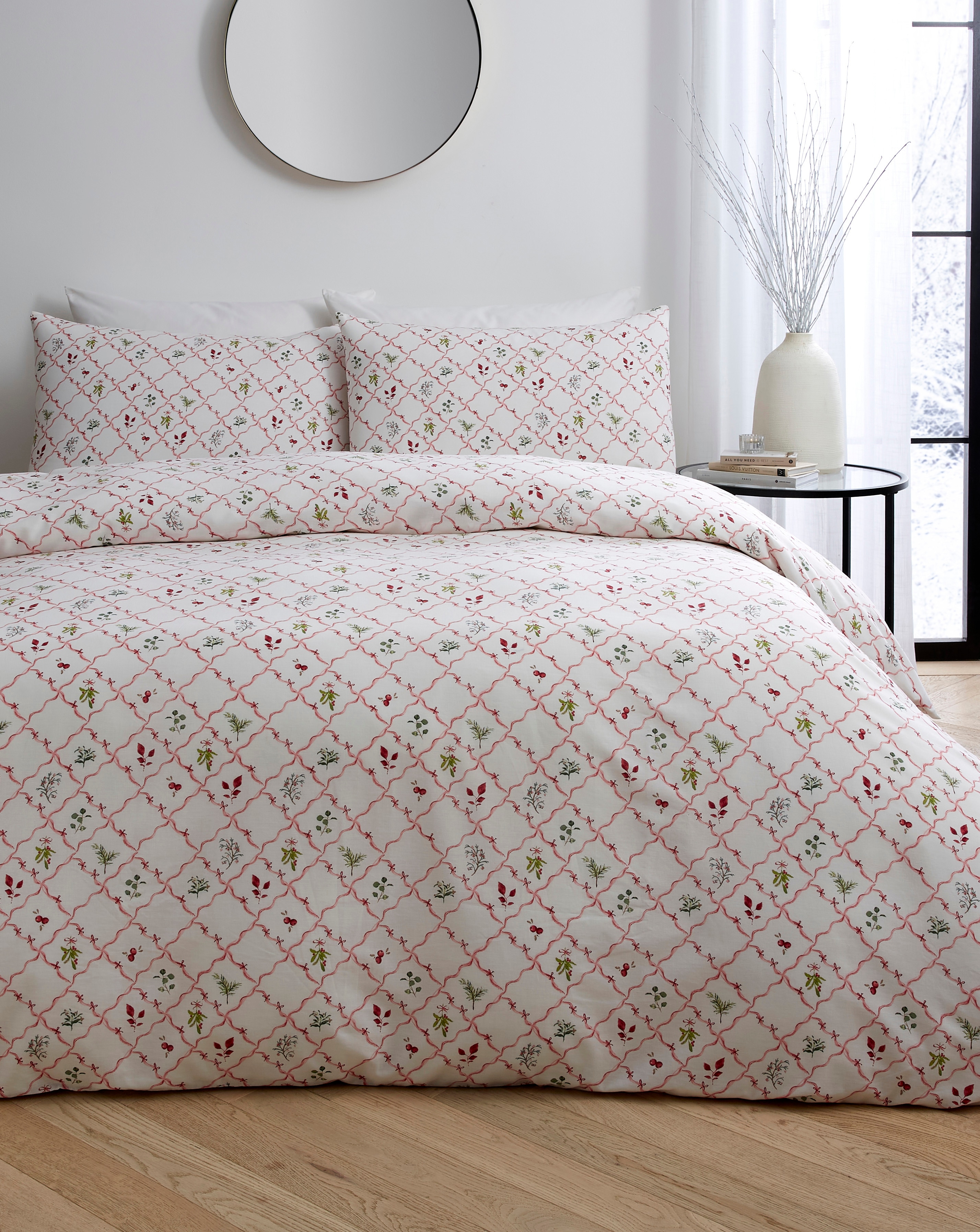 Mallory Bow Trellis Duvet Cover Set